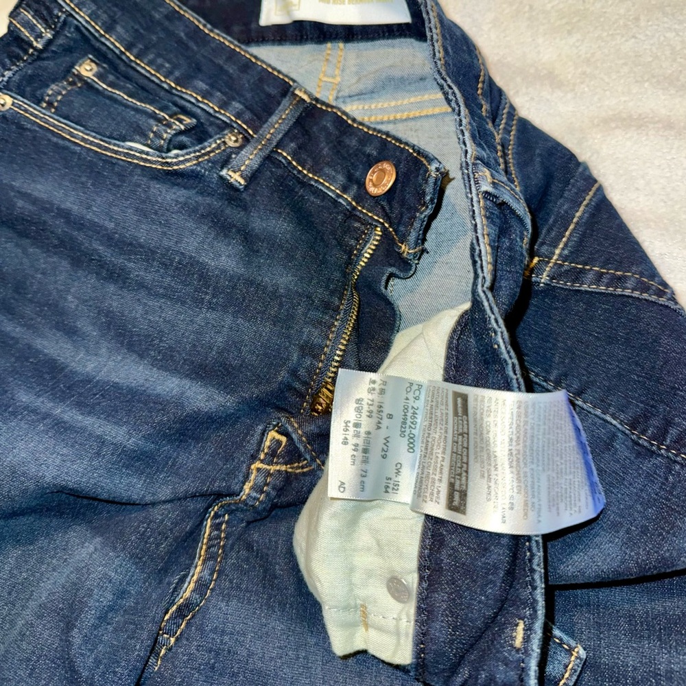 Women's Dark Blue Denim Shorts by Levi Strauss - Picture 5 of 5